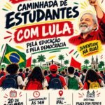 Estudantes fazem caminhada com Lula em defesa da educação e da democracia nesta terça-feira (20), em Maceió 