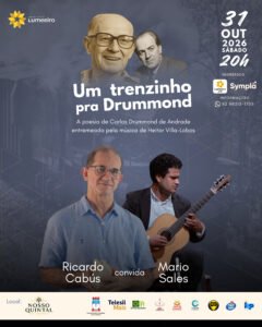 Instituto Lumeeiro promove encontro entre a poesia de Drummond e a música de Villa-Lobos em Maceió
