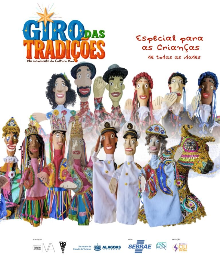 Espetáculo gratuito de mamulengos celebra cultura popular alagoana em Maceió